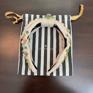 Sale! Lele Sadoughi Multicolored Gemstone Cream Headband